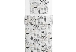 Lastenhuone|Vuodetekstiilit^Familon Kaverit Organic vauvan pl+tl setti 85x125/35x45 kaakao