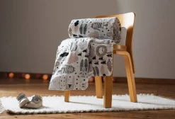 Lastenhuone|Vuodetekstiilit^Familon Kaverit Organic vauvan pl+tl setti 85x125/35x45 kaakao