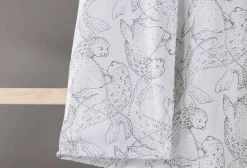 Lastenhuone|Vuodetekstiilit^Familon Norppa Organic lasten pl+tl setti mustavalk 120x160/40x60