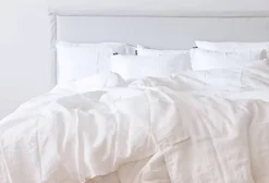 Vuodetekstiilit^Familon Pellava pussilakanasetti valk 150x200/50x60