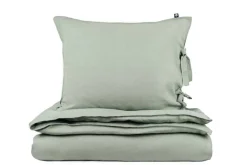 Vuodetekstiilit^Familon Pellava pussilakanasetti 150x200/50x60 cm salvia