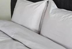 Vuodetekstiilit^Familon Percale pussilakanasetti tupla harmaa 230x220/2x55x65