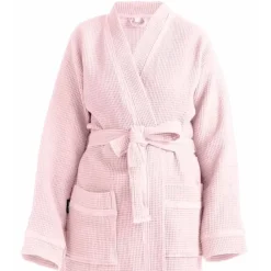 Kylpyhuone- Ja Saunatekstiilit|Kylpyhuone- Ja Saunatekstiilit^Familon Vohveli kylpytakki puuteri