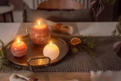 Kynttilät Ja Huonetuoksut^Fanni K Home pallokynttilä Rustiikki 12 cm cashew