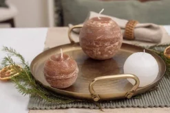 Kynttilät Ja Huonetuoksut^Fanni K Home pallokynttilä Rustiikki 12 cm cashew