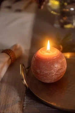 Kynttilät Ja Huonetuoksut^Fanni K Home pallokynttilä Rustiikki 12 cm cashew