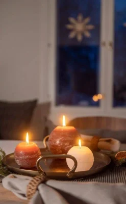 Kynttilät Ja Huonetuoksut^Fanni K Home pallokynttilä Rustiikki 12 cm cashew