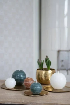 Kynttilät Ja Huonetuoksut^Fanni K Home pallokynttilä Rustiikki 12 cm valkoinen