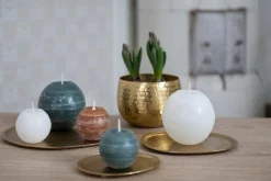 Kynttilät Ja Huonetuoksut^Fanni K Home pallokynttilä Rustiikki 12 cm valkoinen