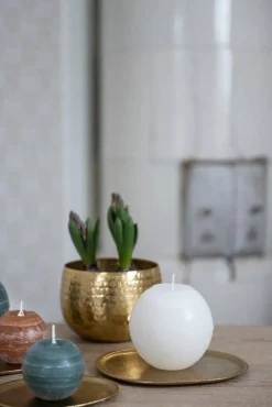 Kynttilät Ja Huonetuoksut^Fanni K Home pallokynttilä Rustiikki 12 cm valkoinen