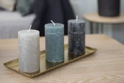 Kynttilät Ja Huonetuoksut^Fanni K Home pöytäkynttilä Rustiikki 6,8x12 cm agaven vihreä