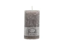 Kynttilät Ja Huonetuoksut^Fanni K Home pöytäkynttilä Rustiikki 6,8x12 cm harmaa