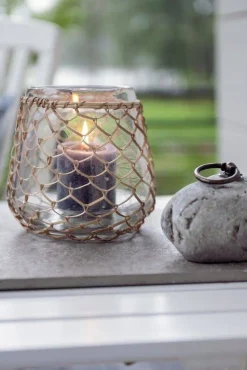 Kynttilät Ja Huonetuoksut^Fanni K Home pöytäkynttilä Rustiikki 6,8x12 cm yönsininen