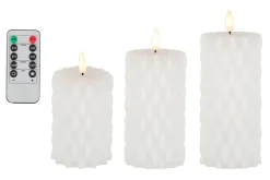 Koriste- Ja Kausivalot^Finnlumor LED-kynttiläsarja Carisma 3D liekki 3-os.