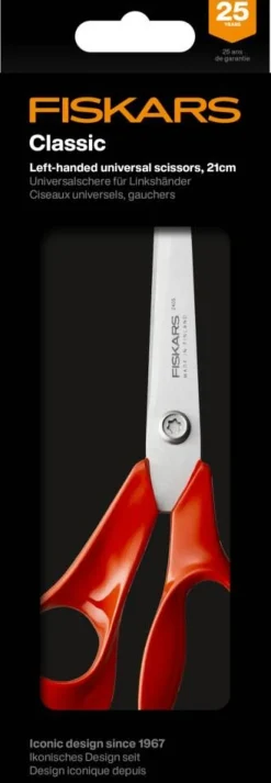 Sakset^Fiskars Classic yleissakset 21 cm keittiö vasenkätiset