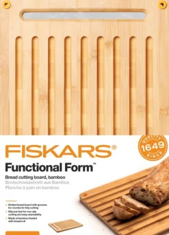 Veitset Ja Leikkuulaudat^Fiskars Functional Form leipälauta bambu
