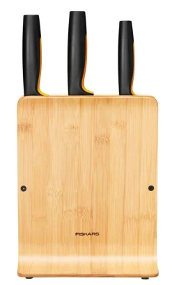 Veitset Ja Leikkuulaudat^Fiskars Functional Form veitsitukki bambu (sis. 3 veistä)