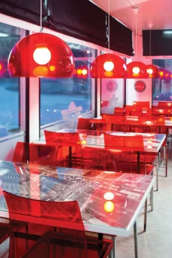 Sisustusvalaisimet^Fosto Monopol Ø 430 mm riippuvalaisin punainen