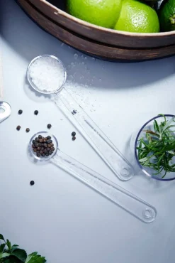 Leivonta|Keittiötarvikkeet^Gastromax Mittalusikkasetti 5 kpl lasinkirkas