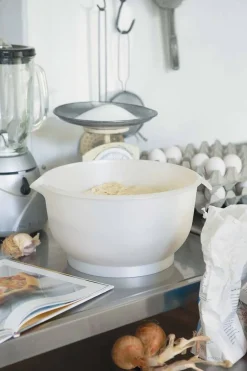 Leivonta|Keittiötarvikkeet^Gastromax Taikinakulho kannella 8 L valkoinen