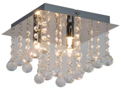 Sisustusvalaisimet^Heat Angular plafondi kristalli 22x22 cm