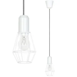 Sisustusvalaisimet^Heat Cage riippuvalaisin valkoinen