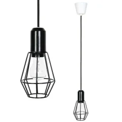Sisustusvalaisimet^Heat Cage riippuvalaisin musta