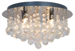 Sisustusvalaisimet^Heat Cameron plafondi kristalli 4x40W G9 35 cm