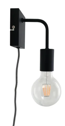 Sisustusvalaisimet^Heat Comfy seinävalaisin 13 cm musta