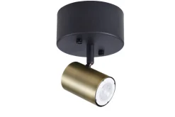 Sisustusvalaisimet^Heat kattospotti Gold Tube 1-osainen kulta-musta