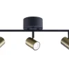 Sisustusvalaisimet^Heat kattospotti Gold Tube 3-osainen tanko kulta-musta