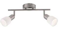 Sisustusvalaisimet^Heat kattospotti Soffe 2-osainen tanko harjattu teräs