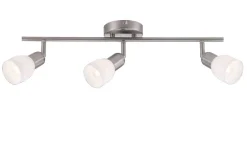 Sisustusvalaisimet^Heat kattospotti Soffe 3-osainen tanko harjattu teräs