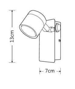 Kosteantilanvalaisimet^Heat LED-kylpyhuonevalaisin Mirror 1-osainen