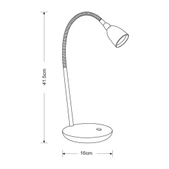 Sisustusvalaisimet^Heat LED-pöytävalaisin Flex sininen