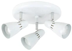 Sisustusvalaisimet^Heat Mio Round 3-os. kattospotti valkoinen