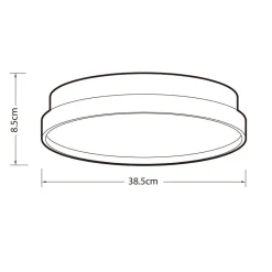Sisustusvalaisimet^Heat plafondi Discus Easy Mount 38 cm maalattu puu