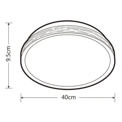 Sisustusvalaisimet^Heat plafondi Spots Easy Mount 40 cm valkoinen