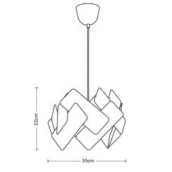 Sisustusvalaisimet^Heat riippuvalaisin Linen luonnonvalkoinen pellava varjostin