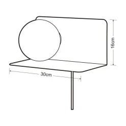 Sisustusvalaisimet^Heat seinävalaisin Moon musta