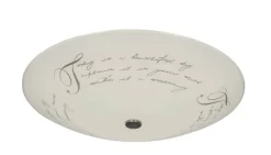 Sisustusvalaisimet^Heat Text kattoplafondi 42 cm tekstikuvio