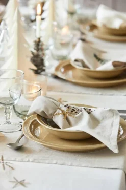 Keittiötekstiilit^IB Laursen kaitaliina oksa 30x160 cm pellava