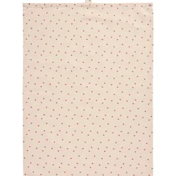 Keittiötekstiilit^IB Laursen keittiöpyyhe Valentin punaisilla sydämillä