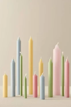 Kynttilät Ja Huonetuoksut^IB Laursen kruunukynttilä 29 cm rustiikki keltainen