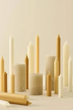 Kynttilät Ja Huonetuoksut^IB Laursen kruunukynttilä 29 cm rustiikki keltainen