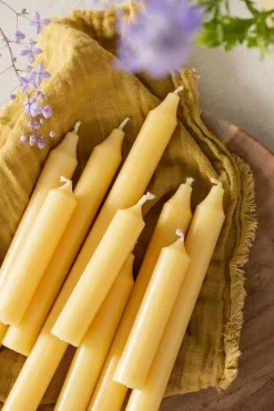 Kynttilät Ja Huonetuoksut^IB Laursen kruunukynttilä 29 cm rustiikki keltainen