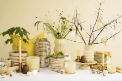 Kynttilät Ja Huonetuoksut^IB Laursen kruunukynttilä 29 cm rustiikki keltainen