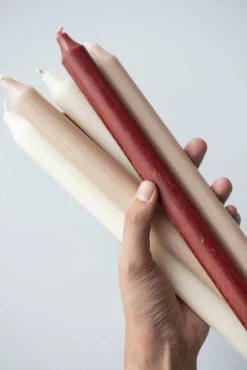 Kynttilät Ja Huonetuoksut^IB Laursen kruunukynttilä 29 cm rustiikki tummanpunainen