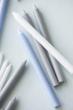 Kynttilät Ja Huonetuoksut^IB Laursen kruunukynttilä 29 cm rustiikki vaaleansininen