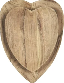 Koriste-Esineet^IB Laursen kulhosetti sydän 2-osainen akaasia